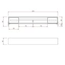 Ver imagem 3 de Rack Sala Tv até 75 Polegadas Paraty 273 Cm Laminado Madeira Pés Metal e Palhinha