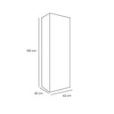 Ver imagem 2 de Guarda Roupa Evidencia Camiseiro Solteiro 2 Portas 4 Gavetas Cor Cinamomo