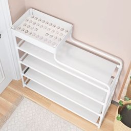 Sapateira Rack Estante Multiuso com Cestinho - Organização e Praticidade - 4