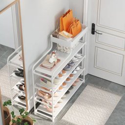 Sapateira Rack Estante Multiuso com Cestinho - Organização e Praticidade - 7