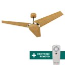 Ver imagem 4 de Ventilador de Teto com Controle Remoto Natuvent Callis no Light 3 Pás Madeira Freijó 220v