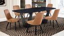 Ver imagem 3 de Mesa de Jantar Kamerik Base Off White Tampo de Vidro 190cm - 62296