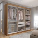 Ver imagem 3 de Guarda-roupa Casal Aurora Radiante 6 Portas 2 Gavetas - Panorama Móveis