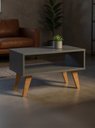 Ver imagem 1 de Mesa de Centro Retro 60cm MDF Grafite - On Móveis