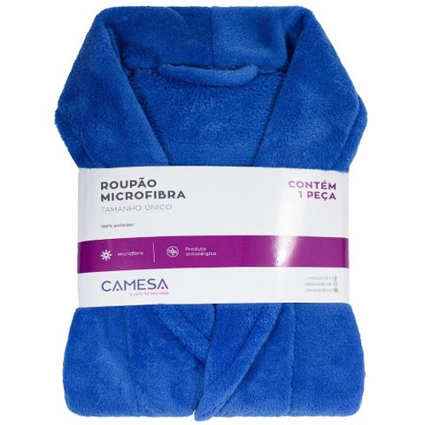 Roupão Aveludado Tamanho M Manga Longa Camesa