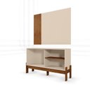 Ver imagem 4 de Rack com Painel para TV 42 Polegadas 160,5CMX120CM Wood Off White/Canela