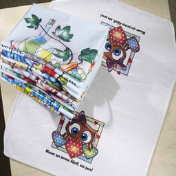 Pano De Prato Lomaer Sacaria 70cmx 90cm 02 Estampas Branco - 1