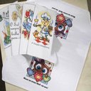 Ver imagem 2 de Pano De Prato Lomaer Sacaria 70cmx 90cm 02 Estampas Branco