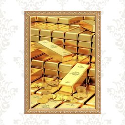 Quadro Moldura Dourada Arquétipo Riqueza - Ouro 24x18cm:com Acetato - 1