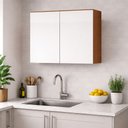 Ver imagem 1 de Armário Aéreo com 2 Portas 70cm Luana Cinamomo Branco Aramóveis