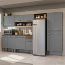 Ver imagem 1 de Armário de Cozinha Completa 293cm Rustic-cinza Emilly Madesa 011