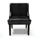 Ver imagem 3 de Kit 10 Cadeiras de Jantar Liz Corano Preto Base Fixa Madeira Preto - D’Rossi