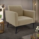 Ver imagem 2 de Kit 2 Poltronas Pés Villach Marisa Suede Marrom Rato D03 - D'Rossi