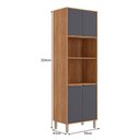 Ver imagem 3 de Torre Quente Esplêndida Brilhante Celeste Áurea 70cm 2 Fornos Cinamomo/titânio - Mgm