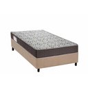 Ver imagem 1 de Cama Box Solteiro: Colchão Espuma D45 Ortobom Iso 150 Mega Firme + Base Crc Suede Clean (88x188)