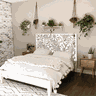 Cabeceira de Cama King Garden 195 x 100 cm - Branco:3mm - 1