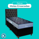 Ver imagem 4 de Kit Cabeceira + Cama Box Bau + Colchão Solteiro Molas Ensacadas Petrus Paropas