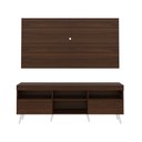 Ver mais imagens de Rack Retrô com Painel para TV até 65" Multimóveis Flórida FG3133 Madeirado/Branco