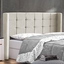 Ver imagem 2 de Cabeceira Cama Box Casal Queen Size Gioconda 160cm Com Frame Veludo Bege - Desk Design