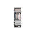 Ver imagem 5 de Quarto Modulado Rizon 6 Peças (1 Armário Ponte + 1 Closet + 3 Guarda Roupas + 1 Complemento) QC213 F