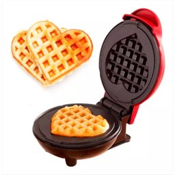 Forma de Waffle Elétrica Mini Formato Coração 550w 110v - 8