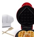 Ver imagem 7 de Forma de Waffle Elétrica Mini Formato Coração 550w 110v