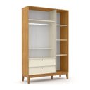 Ver imagem 2 de Guarda Roupa Infantil 3 Portas e 2 Gavetas Unique Freijó/Off White/Eco Wood - Matic Móveis