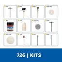 Ver imagem 2 de Kit De Acessórios De Micro Retífica Para Limpar e Polir com 20 Peças (Modelo 726) - 26150726AA000 - 