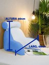 Ver imagem 1 de Almofada de Descanso e Apoio de Lombar Travesseiro Multiuso Ergométrico para Leitura com Rolinho Des