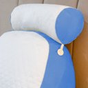 Ver imagem 5 de Almofada de Descanso e Apoio de Lombar Travesseiro Multiuso Ergométrico para Leitura com Rolinho Des