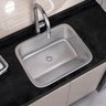 Tanque Lavanderia 55 X 45 Aço Inox 201 com Válvula Tubrax - 1