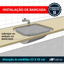Ver imagem 3 de Tanque Lavanderia 55 X 45 Aço Inox 201 com Válvula Tubrax