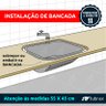 Tanque Lavanderia 55 X 45 Aço Inox 201 com Válvula Tubrax - 3