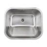 Tanque Lavanderia 55 X 45 Aço Inox 201 com Válvula Tubrax - 2