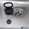 Tanque Lavanderia 55 X 45 Aço Inox 201 com Válvula Tubrax - 5