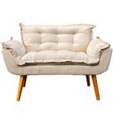 Ver imagem 3 de Kit Namoradeira Decorativa + 2 Poltronas Reforçadas para Amamentação Suede