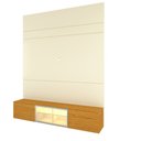 Ver imagem 5 de Home para TV Luminare 153 LED 100% MDF Off White Naturale - Gelius
