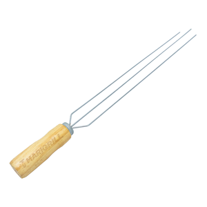 Espeto Triplo Tridente para Churrasqueira Churrasco Slim Fino - Marigrill