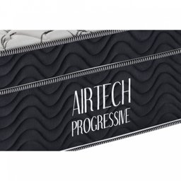 Colchão Solteiro Ortobom Molas Superlastic Airtech 29x 188x 78 cm Preto/Cinza - 3 Colchão Solteiro Ortobom Molas Superlastic Airtech 29x 188x 78 cm Preto/Cinza - 3