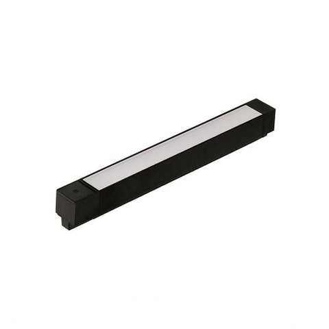 Luminária Luz Geral para Trilho Eletrificado Trace LED 12,5W Alto Irc 93 3000k Luz Amarela Preto