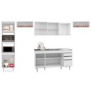 Ver imagem 5 de Armário de Cozinha Modulada 5 Peças CP15 com Pia Inox Branco - Lumil Lumil Móveis