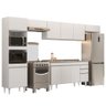Armário de Cozinha Modulada 5 Peças CP15 com Pia Inox Branco - Lumil Lumil Móveis - 1
