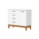 Ver imagem 6 de Quarto de Bebê Berço + Cômoda + Guarda Roupas Branco Fosco Flip com Colchão