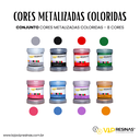 Ver imagem 2 de Kit 8 Pigmento Epóxi Pasta Metalizadas Coloridas Resina 25g