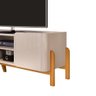 Painel Trento com Bancada Cher para Tv até 65 Polegadas Dj Móveis Cedro Off White - 7