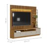 Home para TV com Modulo Lateral York Nature Off-White - 2