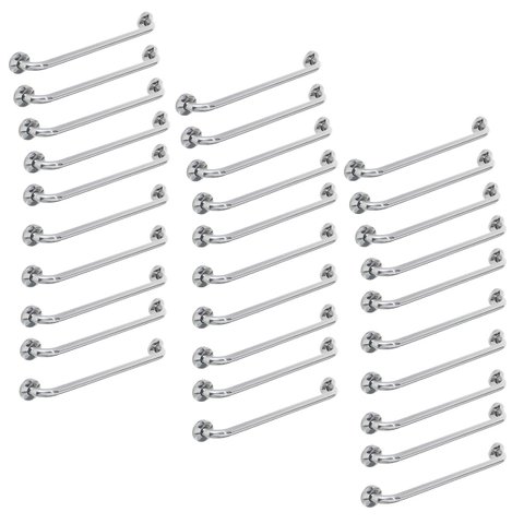 Alça de Apoio Inox Barra 50cm Banheiro Kit 30 unidades Idoso Cadeirante Acessibilidade Deficiente Se