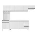 Ver imagem 1 de Jogo de Cozinha Modulada 5 Peças Andréia 280 Cm Branco - Ajl Móveis - Branco