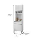 Ver imagem 7 de Jogo de Cozinha Modulada 5 Peças Andréia 280 Cm Branco - Ajl Móveis - Branco