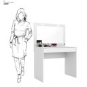 Ver imagem 4 de Camarim Penteadeira com Led 1 Gaveta Sofia Branco
